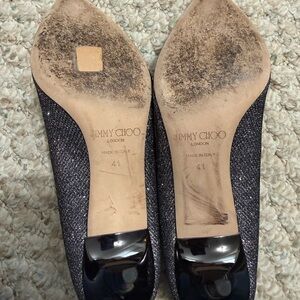 Jimmy Choo Glittery Black Heels